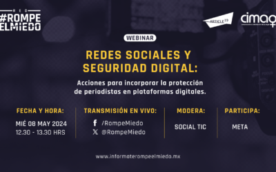 Webinar 13: redes sociales y seguridad digital para periodistas